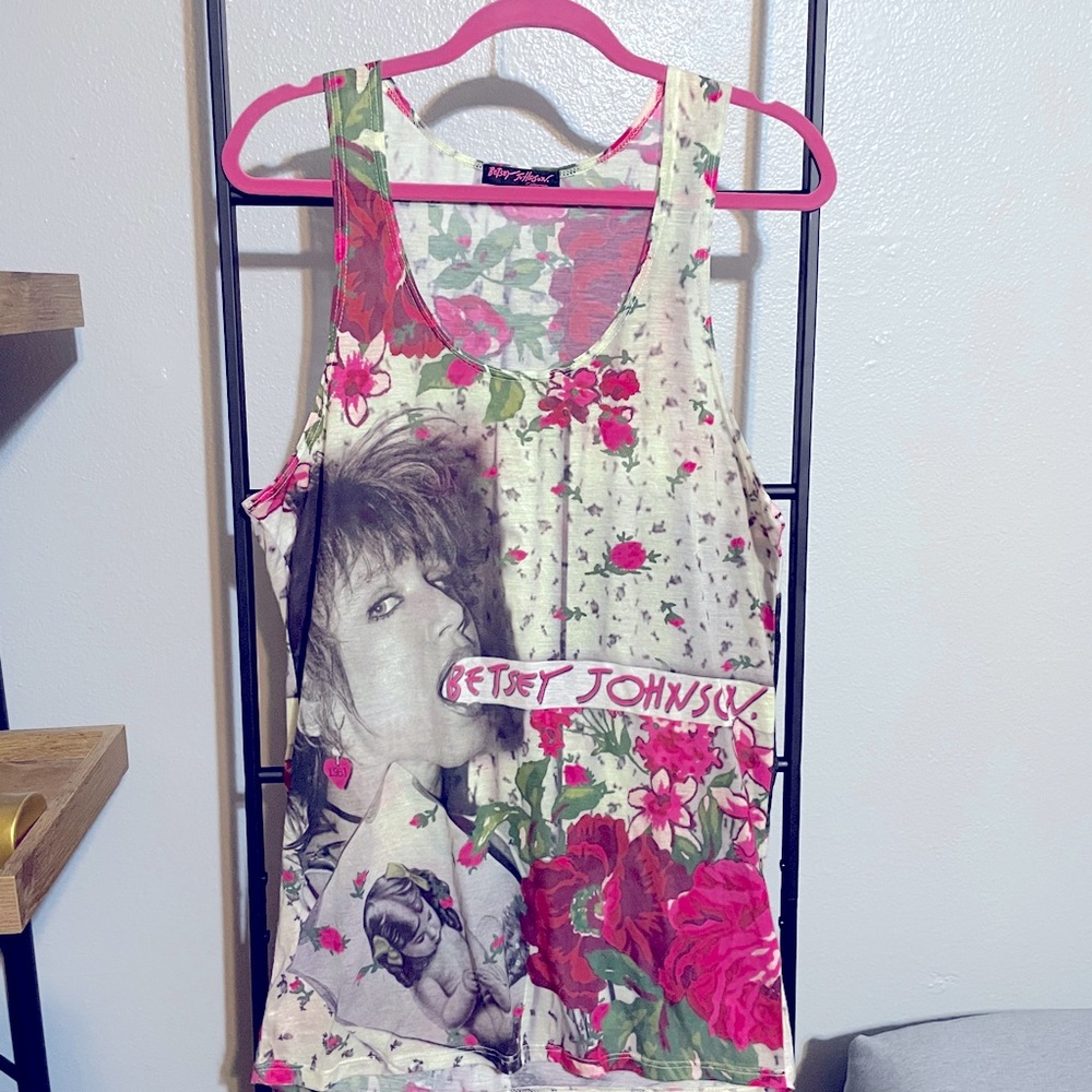 Betsey Johnson vintage graphic tank top